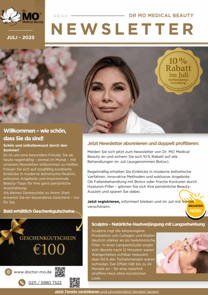 Newsletter Juli 2025 Dr MO Medical Beauty Düsseldorf