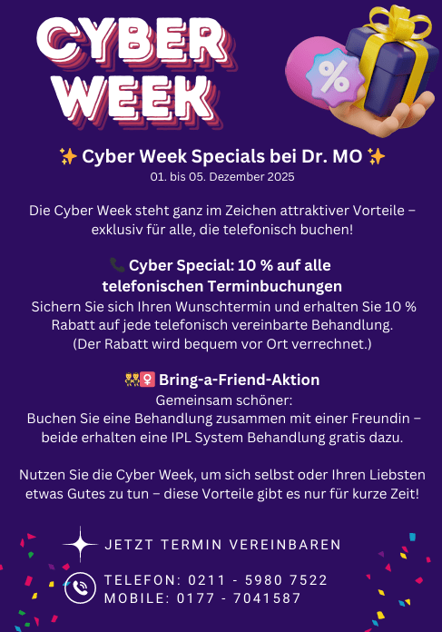 Cyber Week Angebote Medizinische Ästhetik Düsseldorf